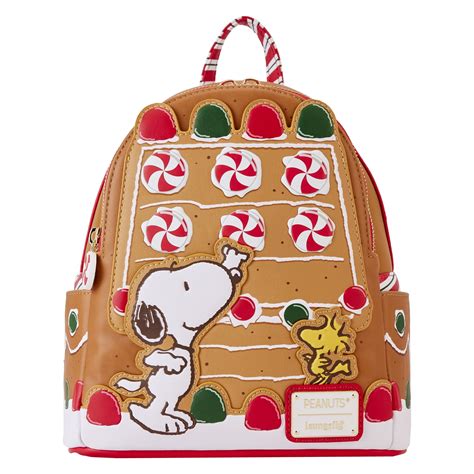 Peanuts Snoopy Gingerbread House Mini Backpack.